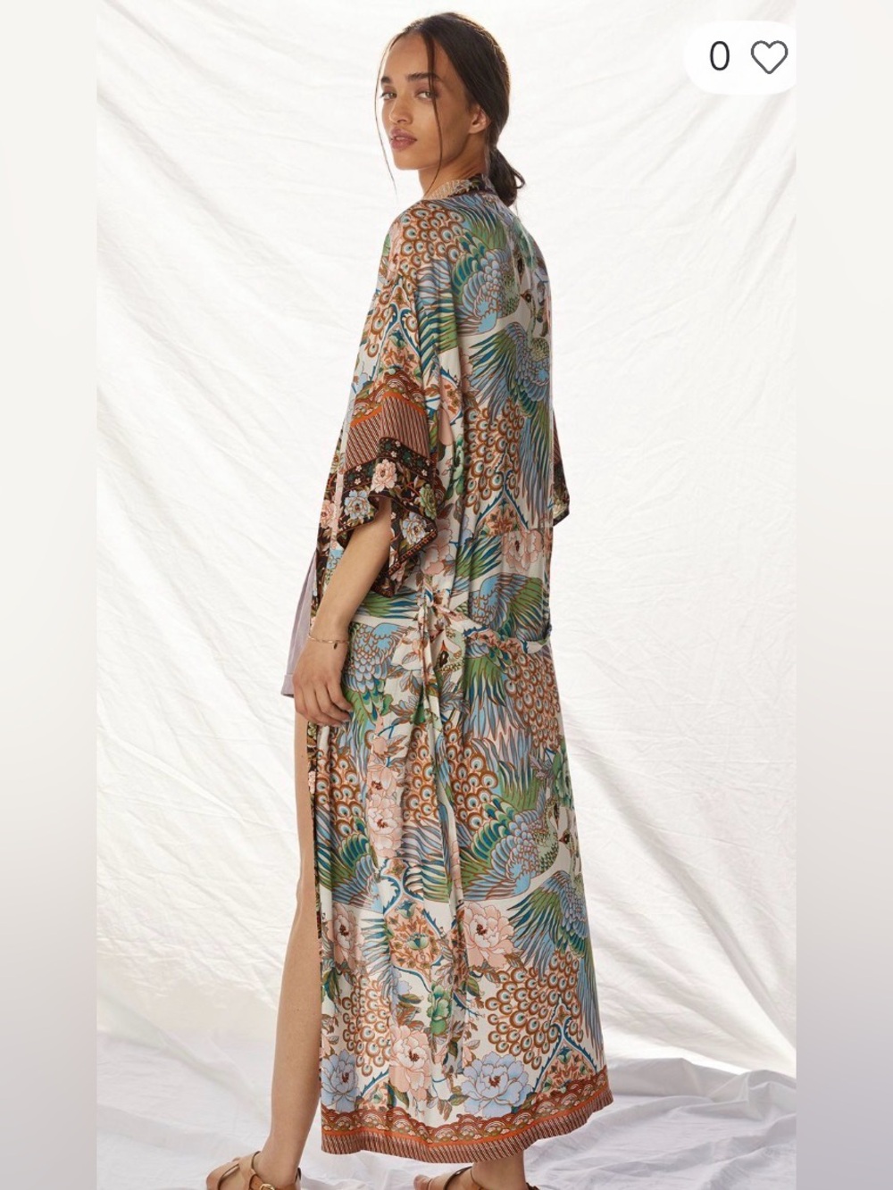 Anthropologie Floral Patchwork Kimono